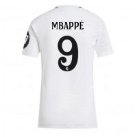 Camiseta Real Madrid Kylian Mbappe #9 Primera Equipación Replica 2024-25 para mujer mangas cortas